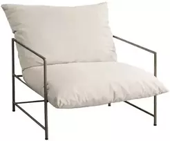 Venture Design Fotelis Sedalia 67x73 cm smėlio spalvos, metalinis rėmas