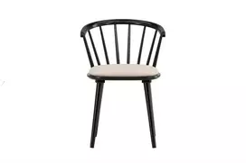 Venture Design Valgomojo kėdė Bobby 50x48 cm Juoda Smėlio Spalva Guminė Mediena