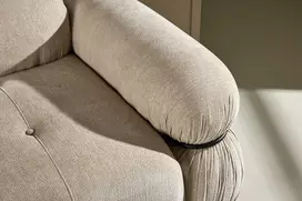 Venture Design Sofa Mika Modulinė Kampinė Kairė 68x64x45 cm Smėlio spalvos