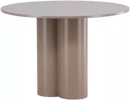 Venture Design Valgomojo stalas Olivia 110 cm tamsiai rudos spalvos MDF