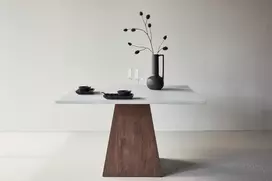 Venture Design Valgomojo stalas Cael 120x120x75 cm Šviesiai pilkas
