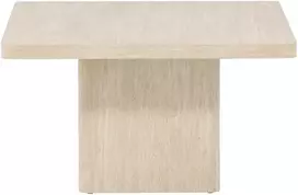 Venture Design Kavos staliukas Qvart 80x80x46 cm Smėlio spalvos MDF