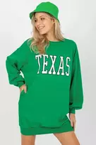Tunika tipo žalia medvilninė suknelė laisvalaikiui TEXAS Ex Moda