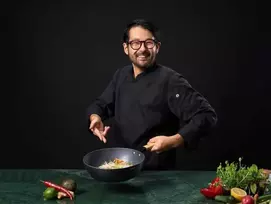 Cooking By Heinner Wok keptuvė su dangčiu aliuminio su keramikos danga 28x8cm HR-SNT-WC28 HEINNER