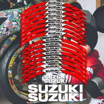 Suzuki motociklo ratlankių lipdukai