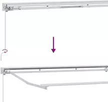 Rankinis markizės rėmas su LED 3,5 x 2 m
