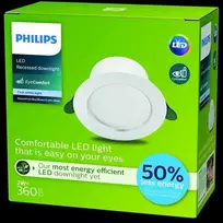 Lubinis šviestuvas Šviestuvas lubų Philips Diamond Cut Ultra 929004113131, 4000°K, LED, balta sp.