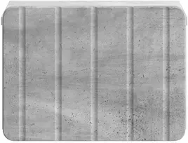 Sieninis naktinis staliukas Betono pilka 33 x 34,5 x 24 cm