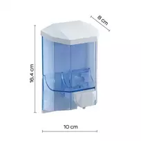 Sieninis skysto muilo dozatorius Gedy 20920200000, mėlyna sp./balta sp., 0.45 l