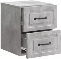 Sieninis naktinis staliukas Betono pilka 34,5 x 33 x 40 cm