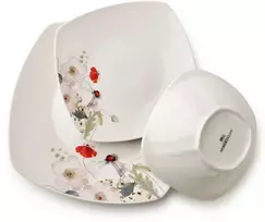 Affek Design LEA LIGHT pietų rinkinys 18 dalių dubenėlis 16,5 cm 500 ml / 18 cm / 24 cm