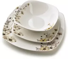 Affek Design LEA PRIME 18 dalių pietų servizas, dubuo 500 ml, 16,5 cm / 18 cm / 24 cm