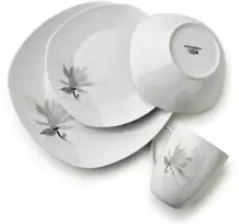 Affek Design MAGNOLIA indų rinkinys, 16 dalių, 370 ml puodelis / 500 ml dubuo, 17/19,5/25,5 cm