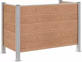 Atliekų konteinerio tvora Ruda 161 x 85 x 115 cm Alavas ir WPC