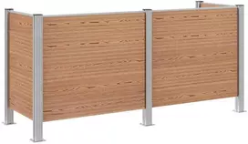 Atliekų konteinerio tvora Ruda 237 x 85 x 115 cm Alavas ir WPC