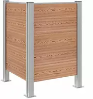 Atliekų konteinerio tvora Ruda 85 x 85 x 115 cm Alavas ir WPC