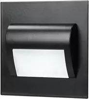 DRACO LED NEW 1.5W, įleidžiamas laiptų šviestuvas, 12VDC, 30lm, 3000K, juodas, inovatyvus tvirtinimo būdas