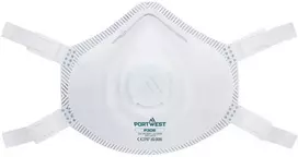 FFP3 Portwest P3 Premium respiratorius, 5 vnt., Pw spalvos: Baltas