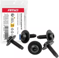Varžtų su poveržle rinkinys ? 6 mm 23 mm torx 5 vnt. amio-05042