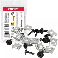 Varžtų ir montavimo plokštelių rinkinys 18 mm × 5 mm 10 vnt. amio-05032