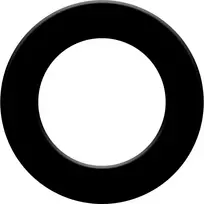 ACM Apsauginis smiginio taikinio apvadas Bullet, poliuretanas, juodas