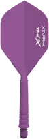 ACM Smiginio strėlyčių sparneliai su integruotais koteliais XQ Max Fenix, 28 mm, violetiniai, 3 vnt.