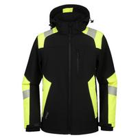 Striukė Softshell Astra, juoda/geltona 2XL, Pesso