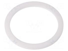 Gasket | PTFE | Thk: 3mm | Øint: 50.2mm | Øout: 61.6mm | M50 | white