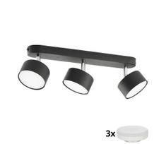 LED taškinis šviestuvas CLARK 3xGX53/10W/230V juodas