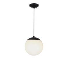 Lauko pakabinamas šviestuvas ant laido 1xE27/60W/230V skersmuo 20 cm IP44 juodas
