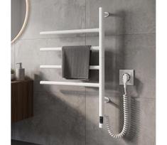 Elektrinis pasukamas rankšluosčių džiovintuvas su termostatu ARABESQUE 60W 65x49 cm balta