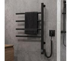 Elektrinis sukamasis rankšluosčių džiovintuvas su termostatu ARABESQUE 60W 65x49 cm juodas