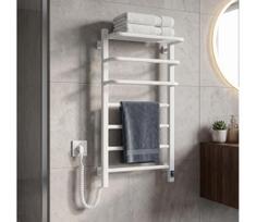 Elektrinis rankšluosčių džiovintuvas su termostatu FORTIS 155W 80x48 cm baltas kairinis