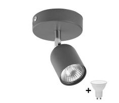 LED taškinis šviestuvas TOP 1xGU10/10W/230V pilkas