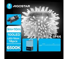 Aigostar - LED Lauko kalėdinė girlianda 100xLED/8 funkcijų 13m IP44 šaltai balta
