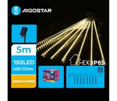 Aigostar - LED saulės girlianda 192xLED/8m IP65 šiltai balta