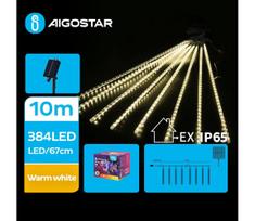 Aigostar - LED saulės girlianda 384xLED/13m IP65 šiltai balta