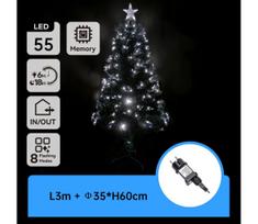 Aigostar - LED lauko kalėdinė eglutė LED/3,6W/230V 60 cm IP44 šaltai balta