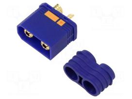 Connector: DC supply | plug | male | power supply | QS | 110A | 500V | blue