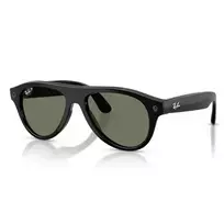 Ray-Ban Meta Gen3 Aviator 4016 601/9A 54 (juodi blizgūs rėmeliai, lęšiai poliarizuoti Grey-Green)