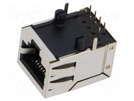 Connector: RJ45 | socket | data transfer | PIN: 8 | shielded,with LED