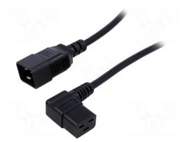 Cable | H05VV-F | 3x1.5mm2 | IEC C19 female angled,IEC C20 male