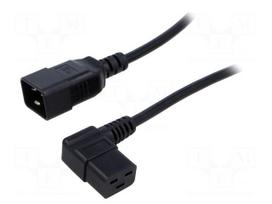 Cable | H05VV-F | 3x1.5mm2 | IEC C19 female angled,IEC C20 male