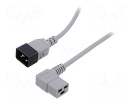 Cable | H05VV-F | 3x1.5mm2 | IEC C19 female angled,IEC C20 male