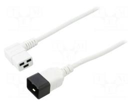 Cable | H05VV-F | 3x1.5mm2 | IEC C19 female angled,IEC C20 male