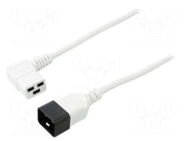 Cable | H05VV-F | 3x1.5mm2 | IEC C19 female angled,IEC C20 male