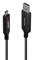 Lindy 10m USB 3.2 Gen 1 Type A to C Fibre Optic Hybrid Cable