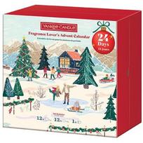 Yankee Candle Fragrance Lover's Advent Calendar 2025 advento kalendorius ( žvakės, 12 x 37 g +  žvakės 12 x 9.8 g. + 1 vnt. laikiklis)