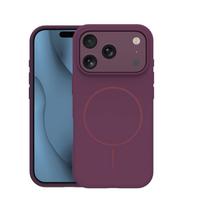 Nugarėlės dėklai iLike  Silicone Thin Mag case for iPhone 17 Pro 6,3" / iPhone 18 Pro 6,3" dark cherry