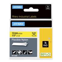 DYMO Rhino juostelė nailoninė 12mmx3.5m Black->Yellow
